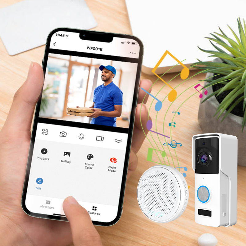 Smart Home Outdoor Camera - Tuya Doorbell Camera Wifi Waterproof Outdoor