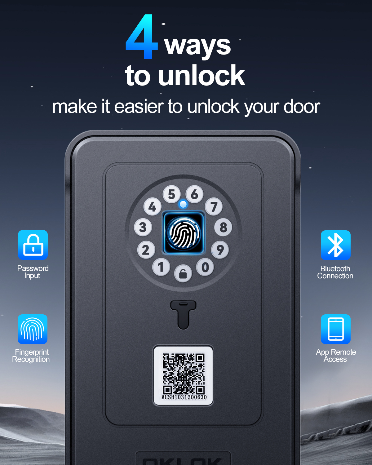 Smart Home Box - Hollarm Fingerprint Password Safe Box Smart