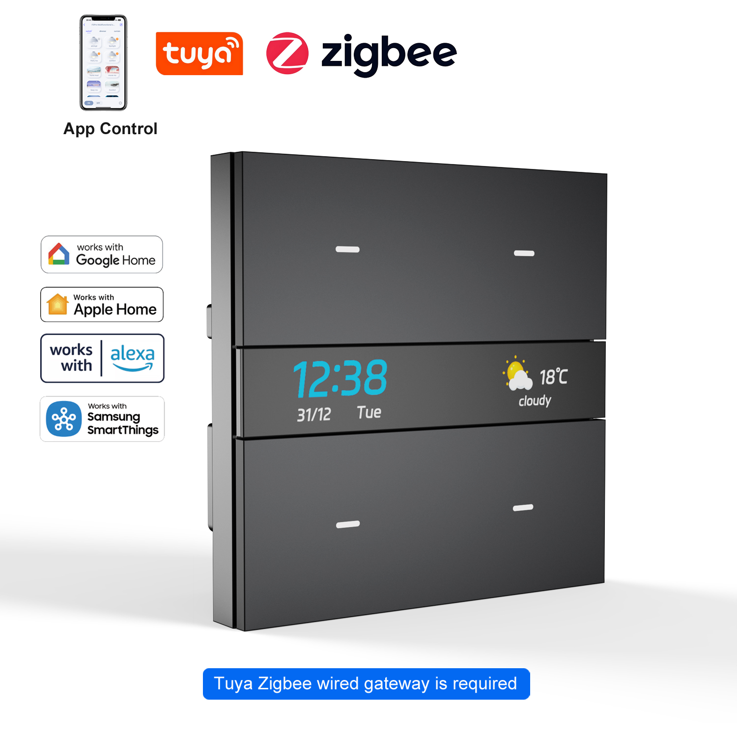 Smart Home Technology - M8 pro Zigbee smart switch panel