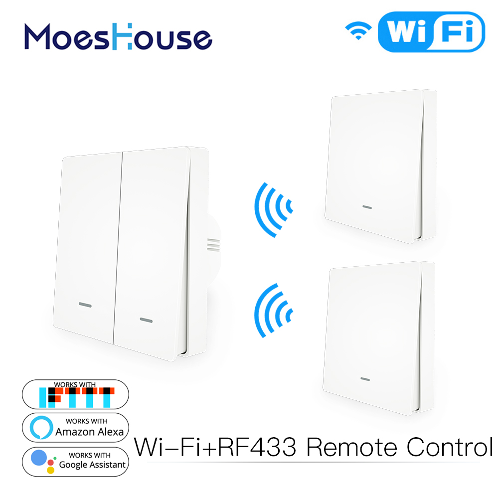 Home Automation Kit - MOES WiFi Push Button Switch 2-Way