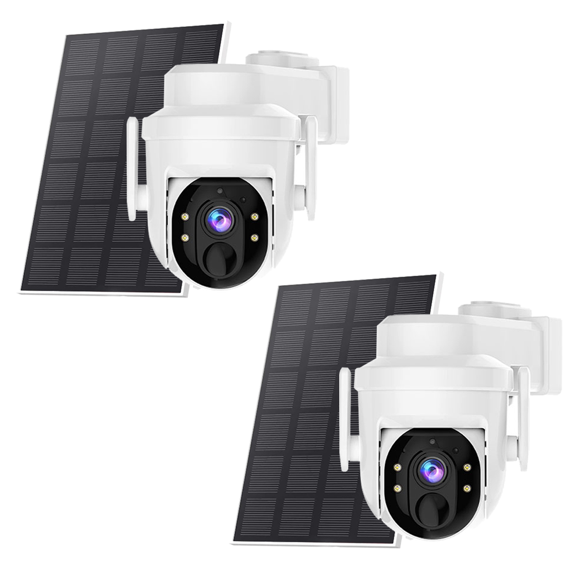 Smart Home Outdoor Camera - 2K Solar Security Camera Pan/Tilt Wireless