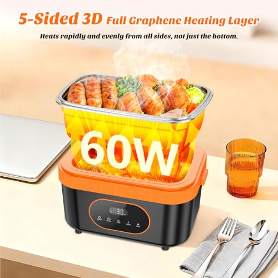 Cordless Heated Lunch Box for  - Smart Home Box recensie en prijs