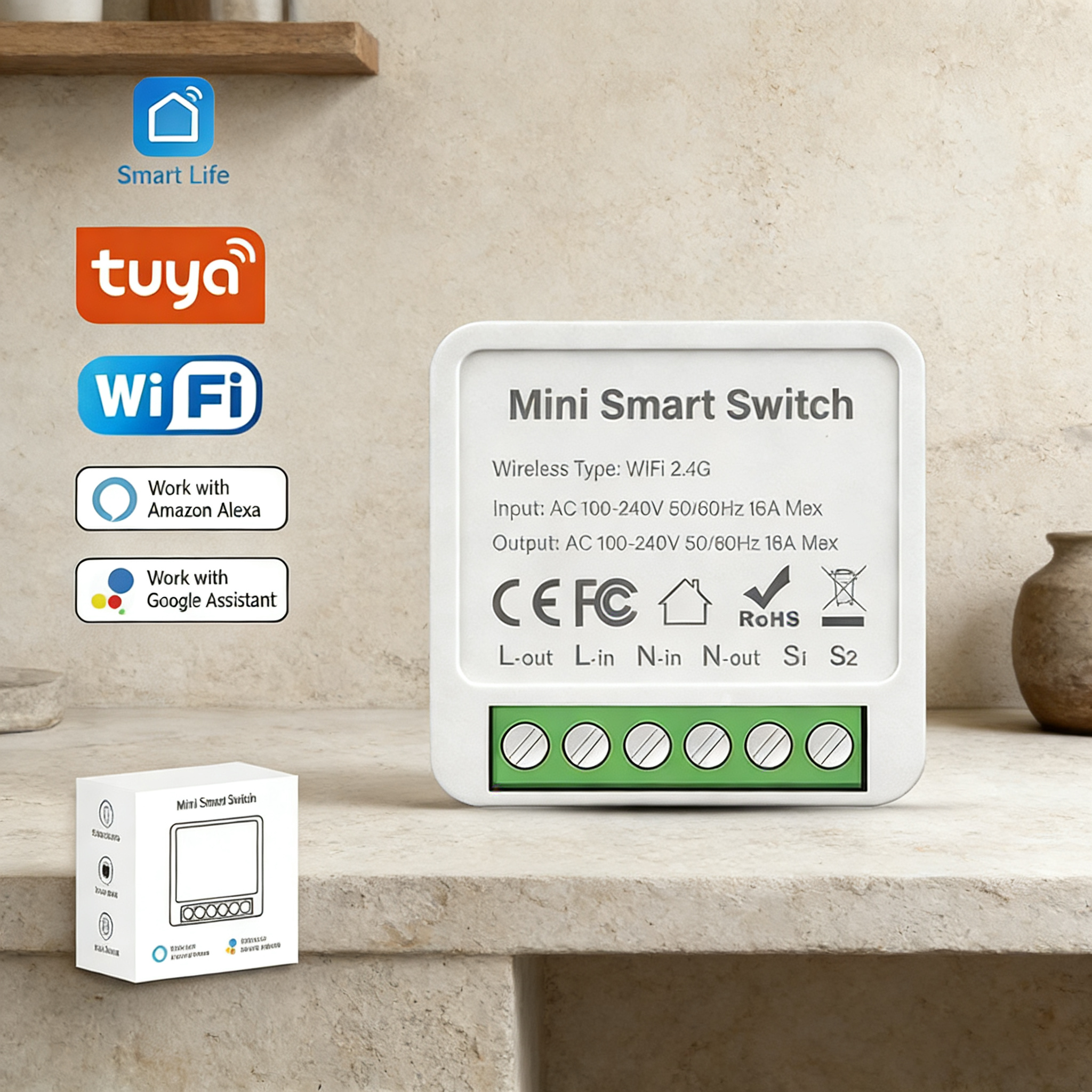 Tuya Smart WiFi Switch Module  - Home Automation Kit recensie en prijs