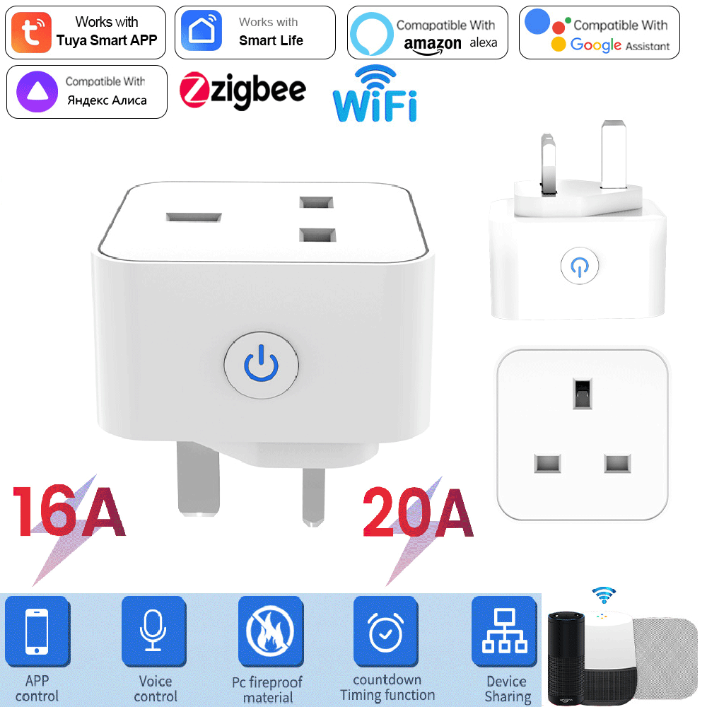 Tuya Smart Socket 16A/20A WiFi - Smart Home Technology recensie en prijs