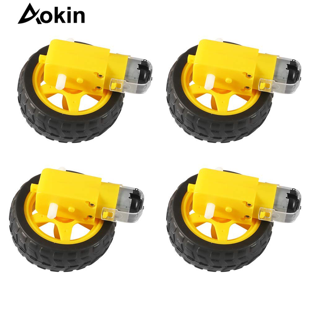 4Pcs DC Electric Motor + Plast - Smart Home Yellow recensie en prijs