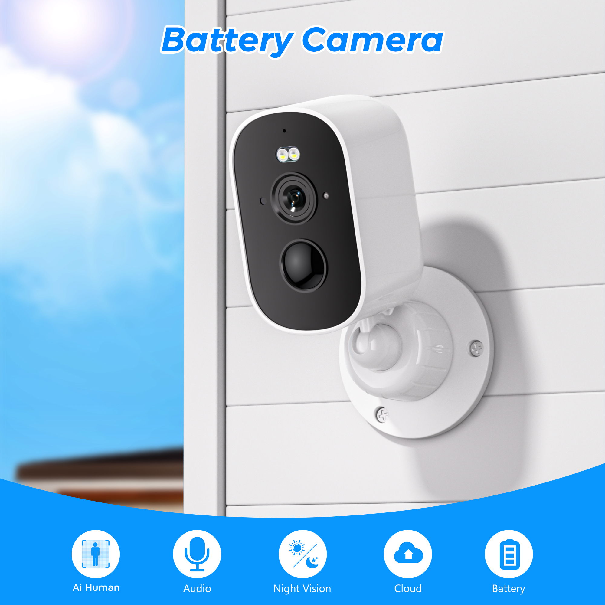4MP WIFI IP Camera Rechargeabl - Smart Home Camera Ezviz recensie en prijs