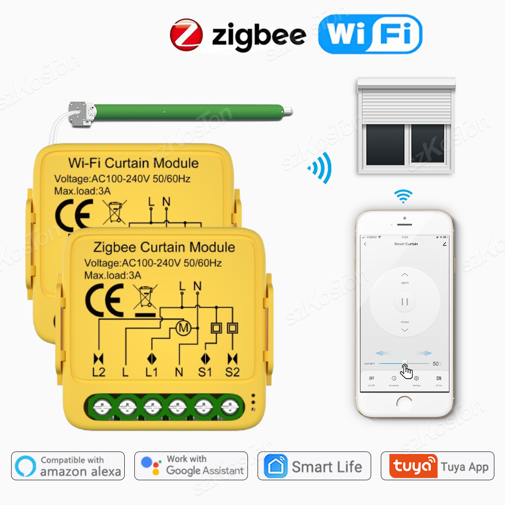 Tuya ZigBee WiFi Smart Curtain - Home Automation Kit recensie en prijs