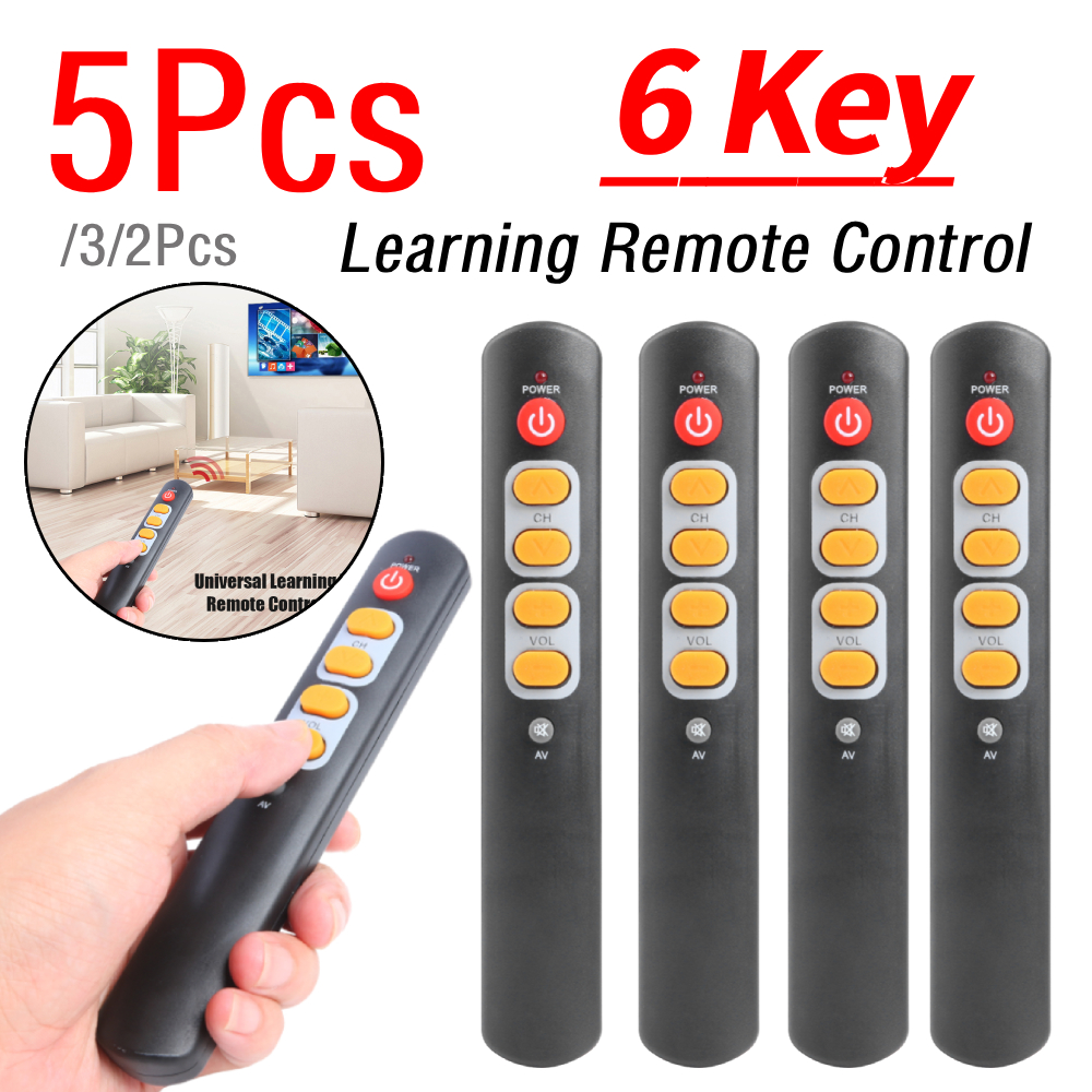 2-5Pcs Universal 6 Key Remote  - Smart Home Yellow recensie en prijs