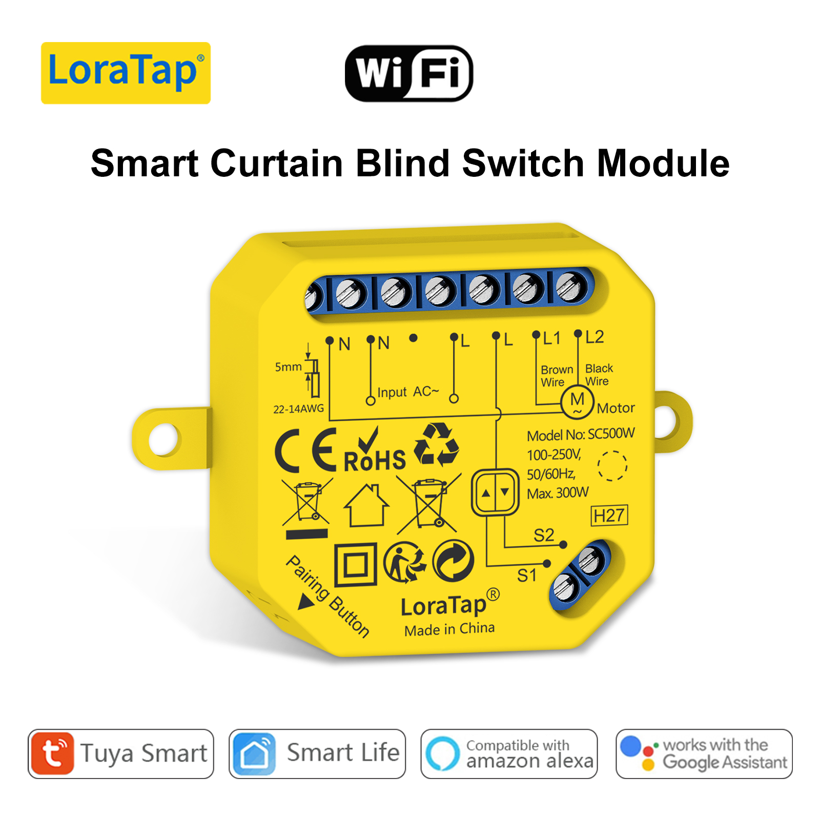 LoraTap Roller Shutter Windows - Smart Home Yellow recensie en prijs