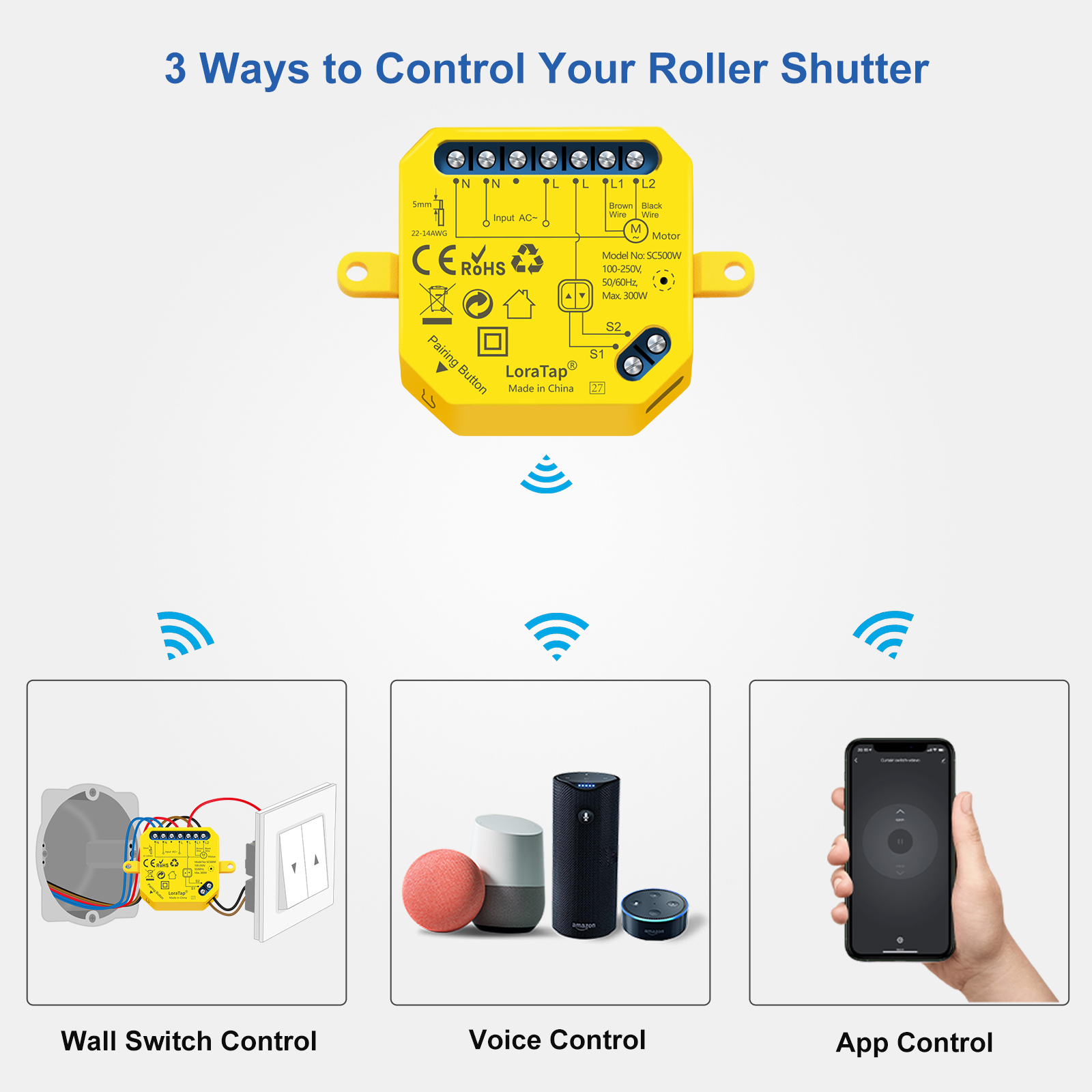 LoraTap Roller Shutter Windows - Smart Home Yellow recensie en prijs