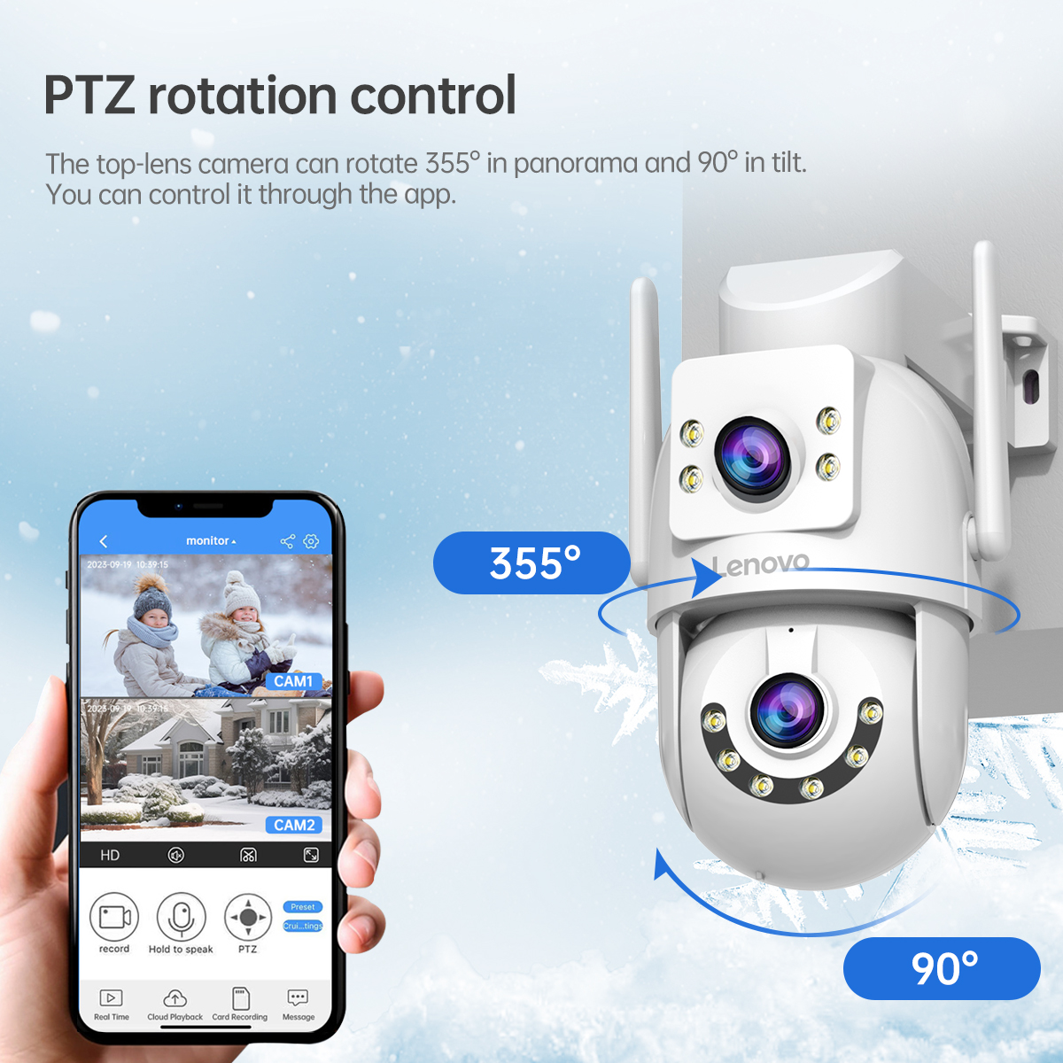 Lenovo HD PTZ Camera Outdoor 6 - Smart Home Camera Ezviz recensie en prijs