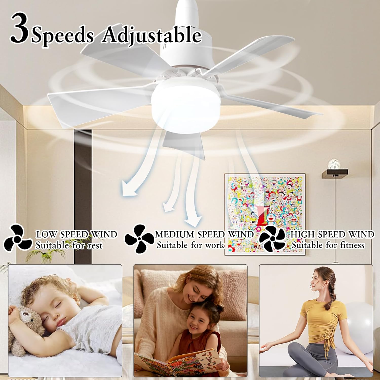 LED Ceiling Fan With Light E27 - Smart Ceiling Fan recensie en prijs
