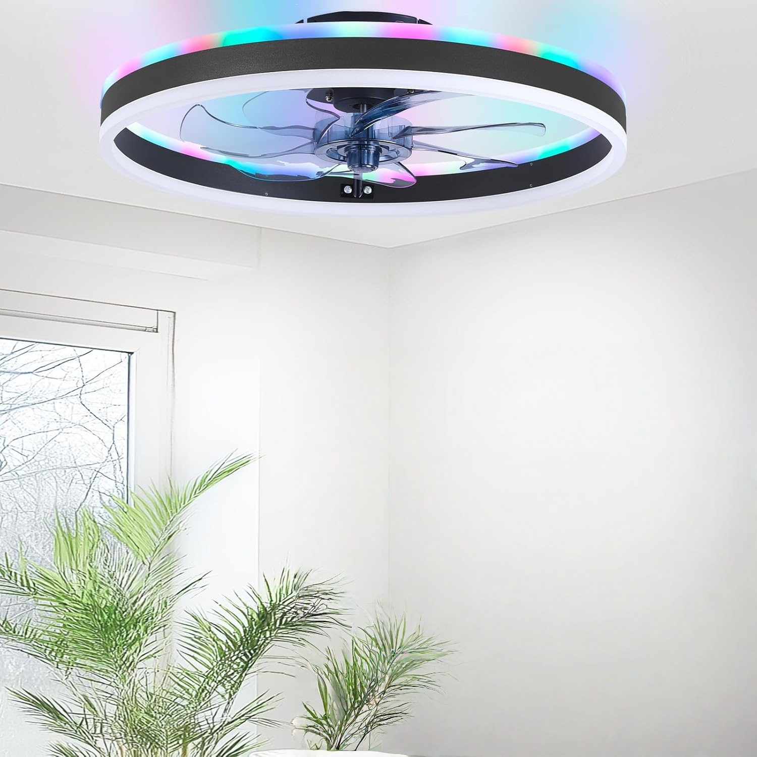 RGB Smart Ceiling Fan Light 6- - Smart Ceiling Fan recensie en prijs