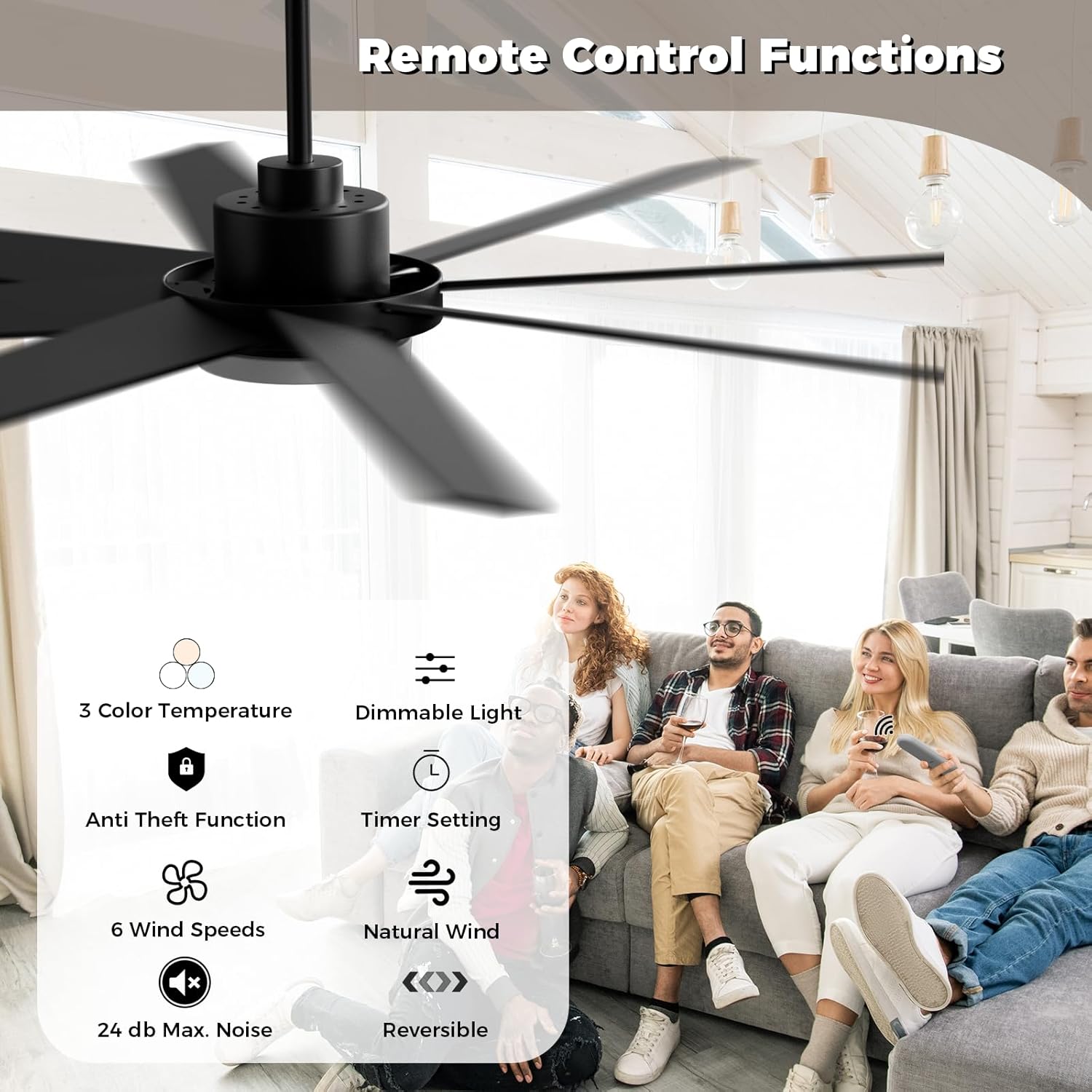 72 Inch Smart Ceiling Fan With - Smart Ceiling Fan recensie en prijs