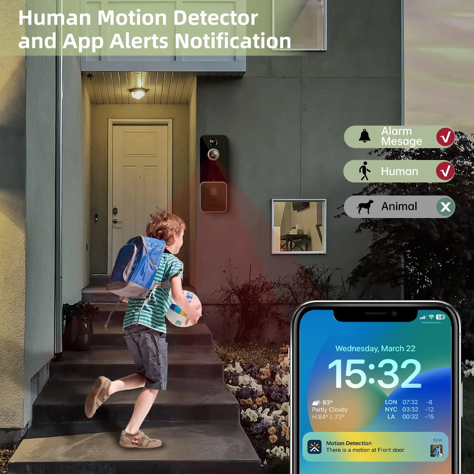 Wireless WiFi Video Doorbell C - Smart Home Outdoor Camera recensie en prijs
