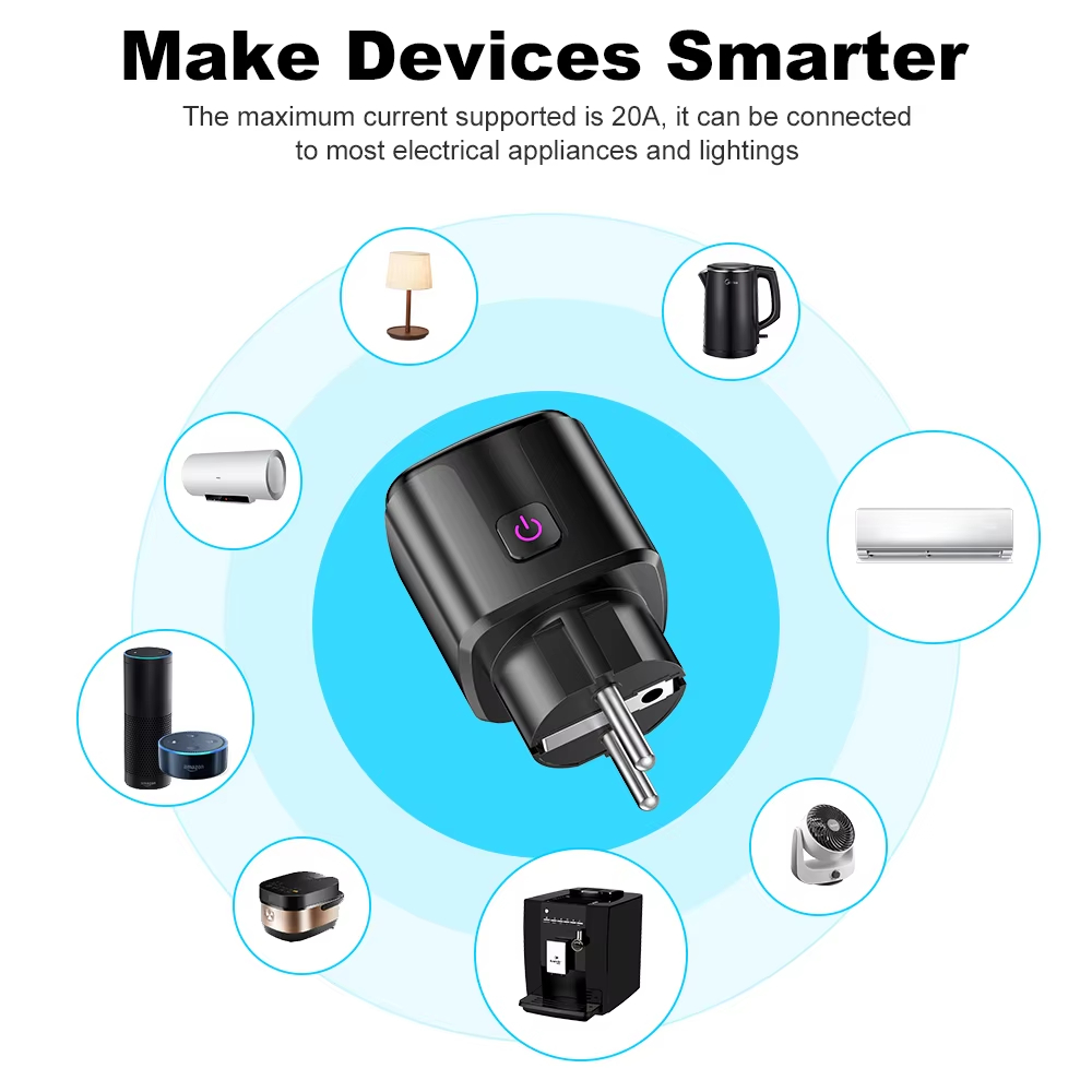 20A AC100-240V Wifi Smart Plug - Smart Home Energy Monitor recensie en prijs