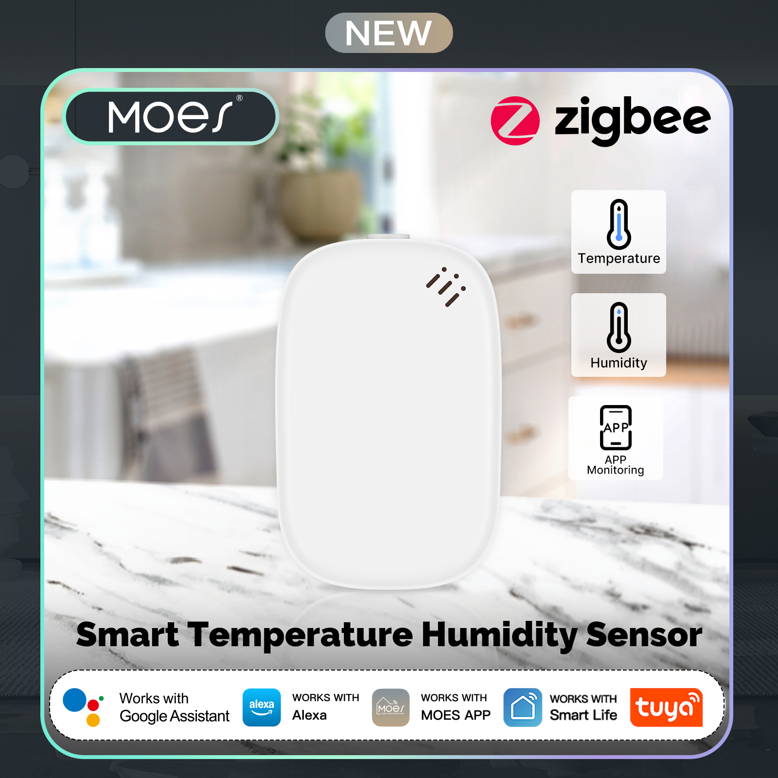 MOES Tuya Zigbee Smart Tempera - Smart Home Energy Monitor recensie en prijs