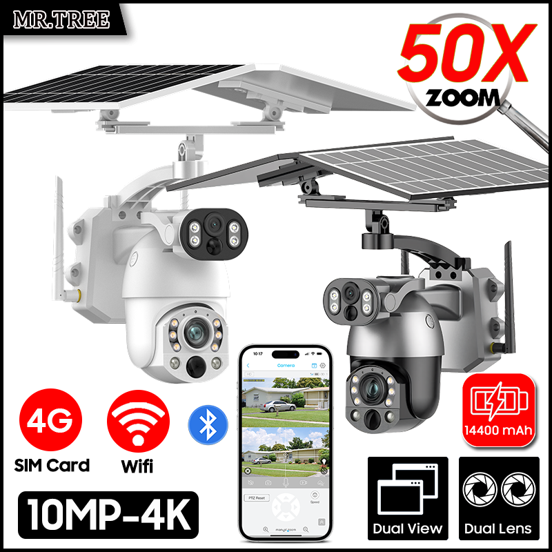 4K 50X Optical Zoom Dual Lens  - Smart Home Outdoor Camera recensie en prijs