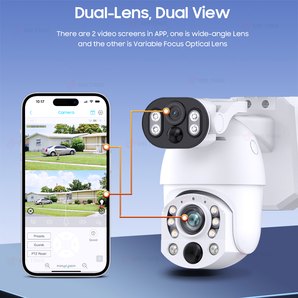 4K 50X Optical Zoom Dual Lens  - Smart Home Outdoor Camera recensie en prijs
