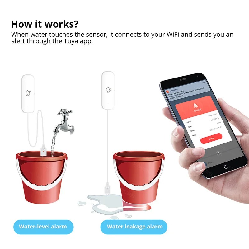Smart Home Zigbee Water Leak D - Smart Home Security System recensie en prijs